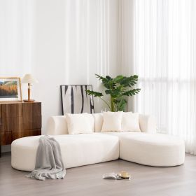 Mirod Stylish Corner Sofa for Living Room,Versatile Design for Relaxation and Conversation,Curved Seat with Wide Stitching,Perfect for Living Roo