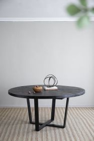 63x63x31" Dining Table, Black