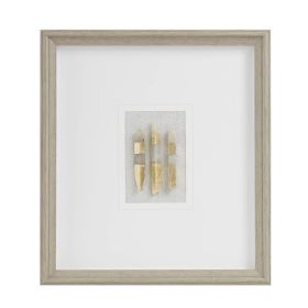 Off-White Natural Agate Double Mat Shadow Box Wall Decor See below