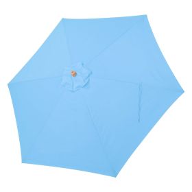 9FT 6 Rib Umbrella Canopy, Blue