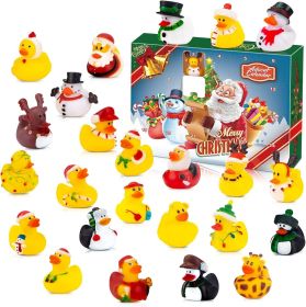 Advent Calendar 2024 - Rubber Ducks for Boys, Girls, Kids, and Toddlers - Rubber Ducky Bath Toy - Creative Christmas Gifts - Perfect for Decorati