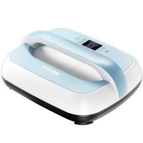 VEVOR Heat Press Machine 12 x 10 in Portable Heat Transfer Machine Blue+White