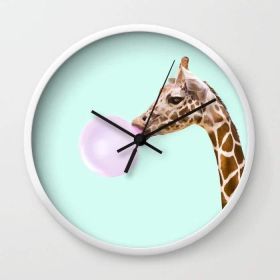 GIRAFFE Wall clock (Color: White)