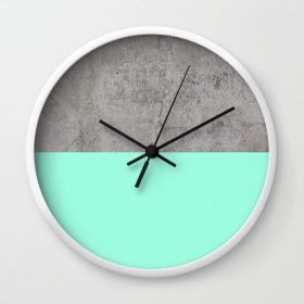 Sea on Concrete Wall clock (Color: White)