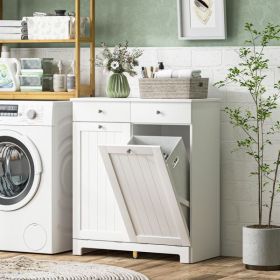 Laundry Cabinet, Laundry Hamper Cabinet/ Storage cabinet ( Amazon Shipping)(Prohibited by WalMart) (Color: as picture)
